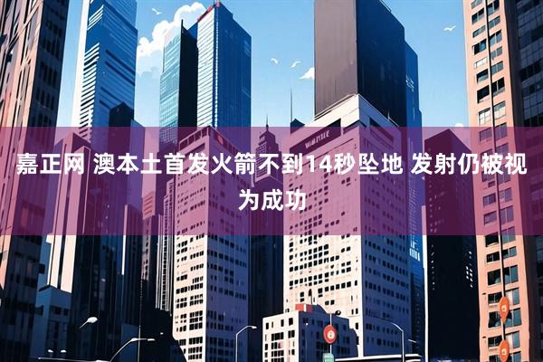 嘉正网 澳本土首发火箭不到14秒坠地 发射仍被视为成功